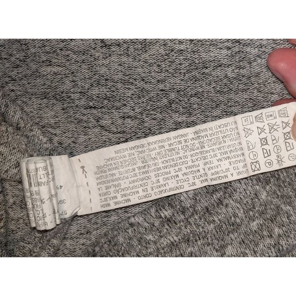 Zara Trafaluc Gray Marl Bell Sleeve Sweater Top Sz S - Picture 8 of 11